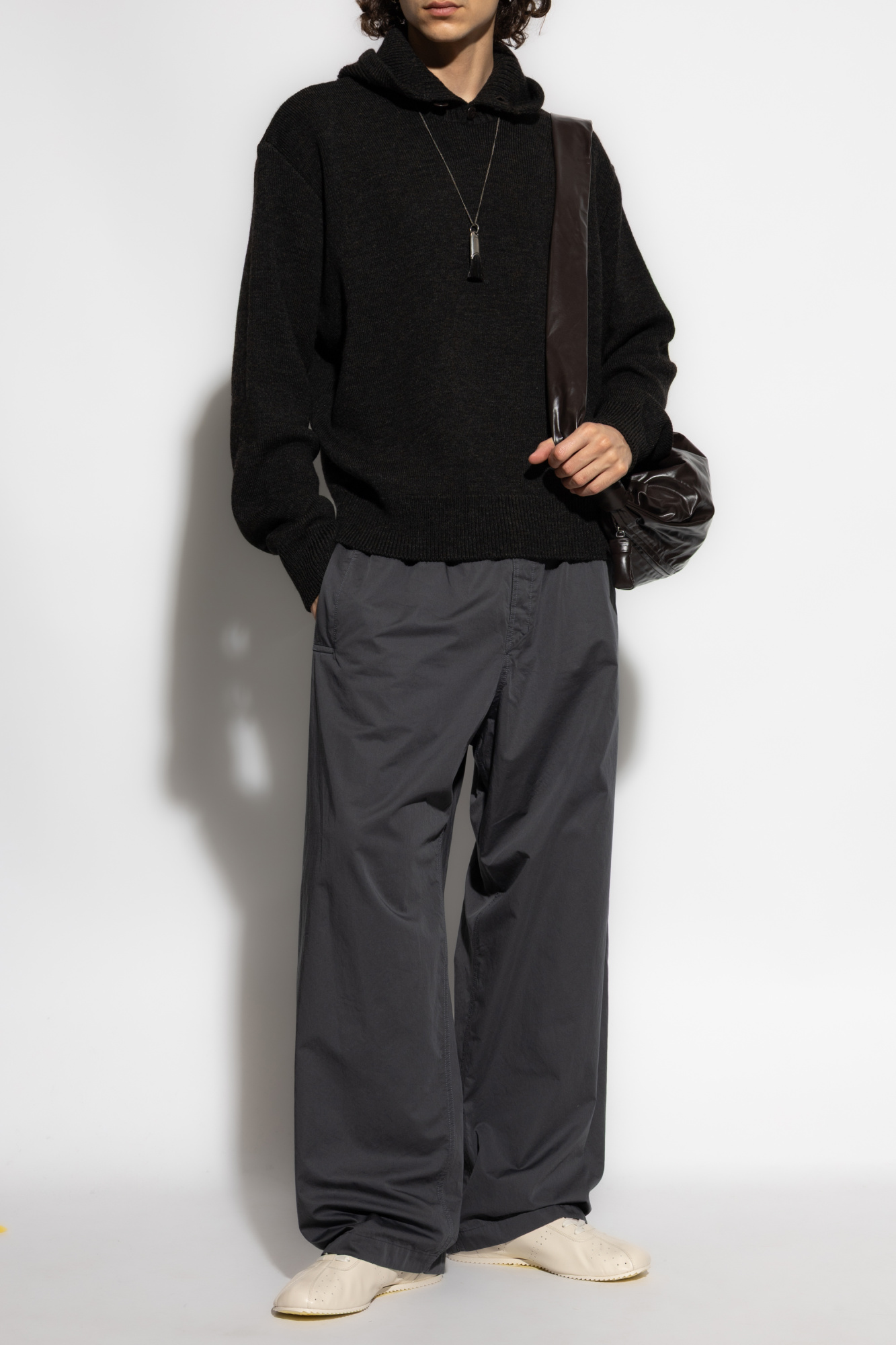即購入OK LEMAIRE 22ss LOOSE PANTS LEMAIRE 22ss Belted Loose Pants 46 ルメール